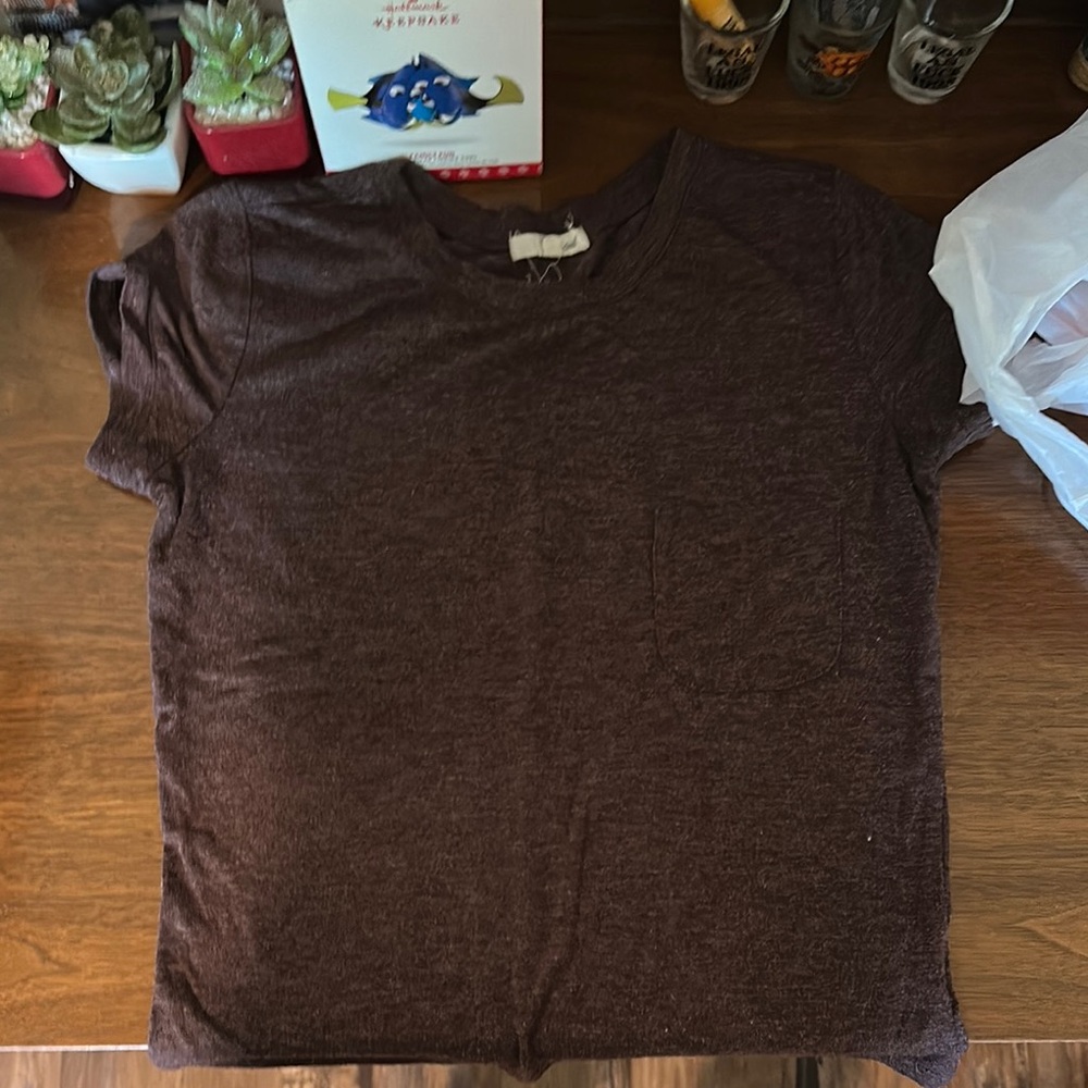 Wet Seal Burgundy Short Sleeve T-Shirt